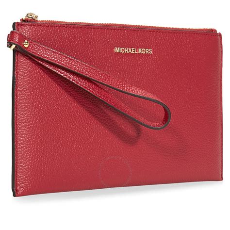 michael kors leather wristlet.